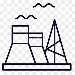 黑色的卡通烟囱