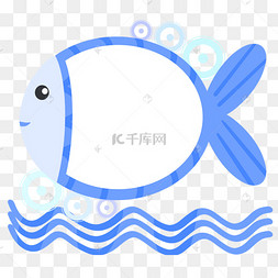 海洋小鱼边框