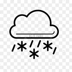 可爱颜表情卡通萌系雨夹雪白云下载 png下载ai天气预报雨夹雪符号下载