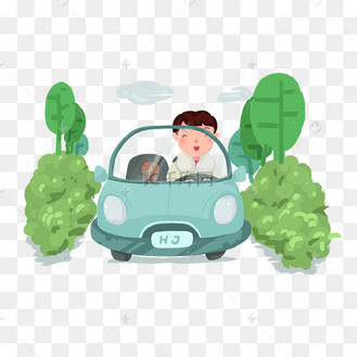 春运开车回家的小男孩