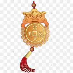 桃符出入平安手绘