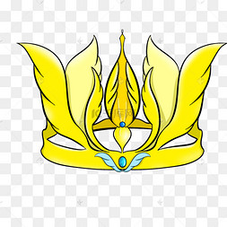 黄色羽毛皇冠