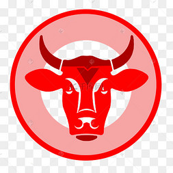 红色牛头