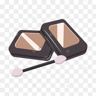 手绘美妆眼影插画