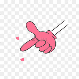 png下载psd单手指路指示指方向手势下载 png下载ai手指箭头手势下载