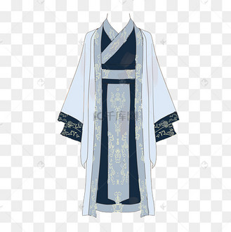 中国风汉服男插画