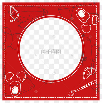 烧烤美食主图边框