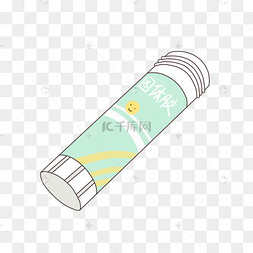 卡通固体胶办公用品
