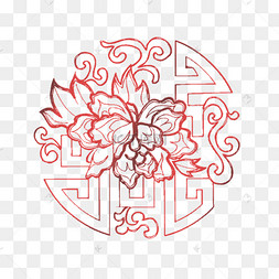 中国传统文化花纹文艺纹理