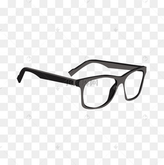 手绘矢量卡通镜框免抠素材