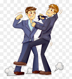 打架所起的烟雾