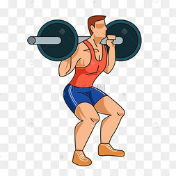 健身运动员举重