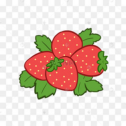 草莓暴走漫画大眼蛋糕手绘q版可爱小孩png格式老式蛋糕海报设计矢量