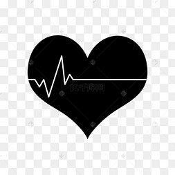 心形黑色线条