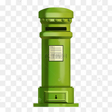 绿色邮筒素材图片免费下载-千库网