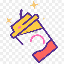 可爱卡通奶茶杯子