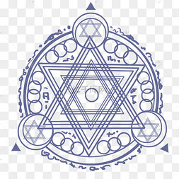 魔法阵结界魔法转盘召唤阵魔法阵圆形转盘蓝色发光魔法