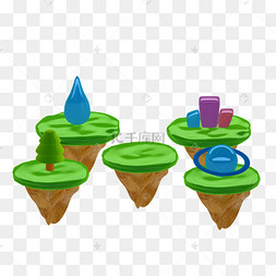 悬浮立体元素彩球球红色卡通图片节日抽象的创意概念向量背景的线路