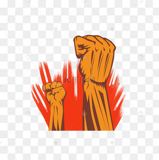 捧起的手加油手势