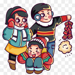 过年喜庆小鞭炮