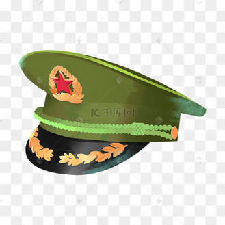 建军节军人帽子素材