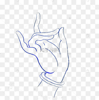 菩萨神仙拈花白庙手富贵png