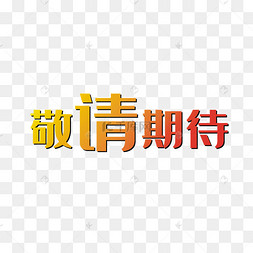 敬请期待