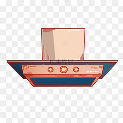 电器油烟机手绘插画