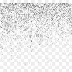 银色亮晶晶星光闪耀奢华边框
