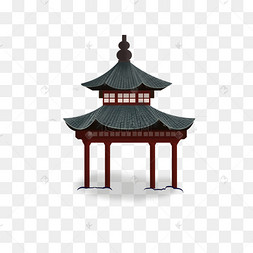 卡通亭子png下载