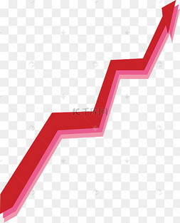 红色向上飙升箭头