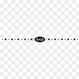 黑色简约end分割线
