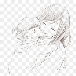 母亲节简笔画png