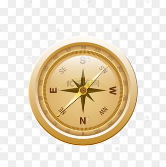 卡通定位指南针仪器