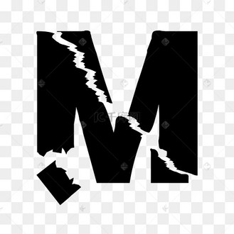 m字体设计艺术字设计图片-千库网