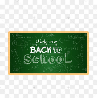 创意立体欢迎回到学校粉笔字学校黑板字艺术字
