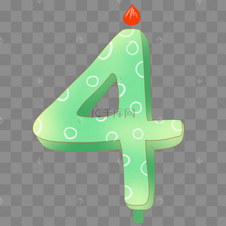 10款生日蛋糕数字蜡烛