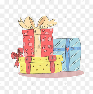 情人节浪漫可爱手绘礼盒