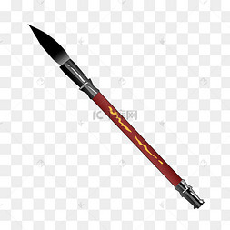 古代教育毛笔插画手绘