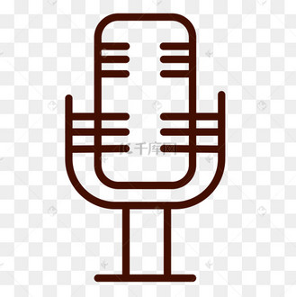 线条话筒_素材_图片-千库网