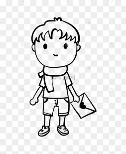 线描男孩