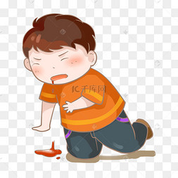 表情矢量图标捂眼睛的情侣来月经捂肚子痛经女孩12345下一页到页确定