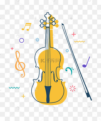 卡通乐器小提琴