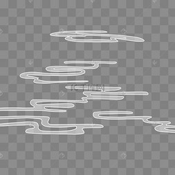 psd中国风卷轴竖招牌海报下载 png下载psd中国风卷轴扇形云水纹下载