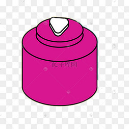 一个粉色漂亮的加油桶