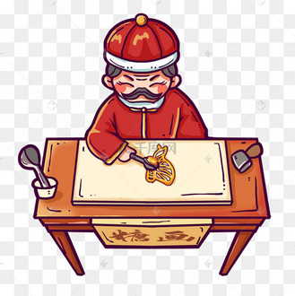 正在制作糖画的老伯