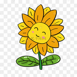 向日葵蜜蜂卡通