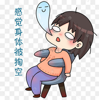 感觉身体被掏空表情