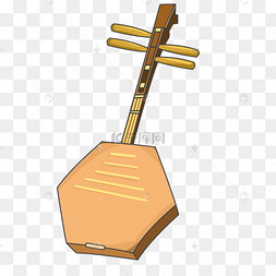 古代乐器六弦月琴