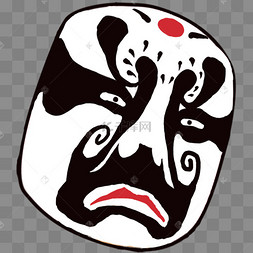京剧人物黑白